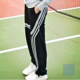 【奔跑者】佳人-全棉复古条纹学院运动风休闲针织运动裤
