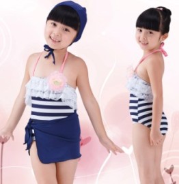 女童 连体泳装(120207)