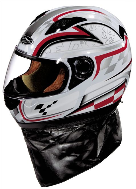 带围巾摩托车专用头盔（112）