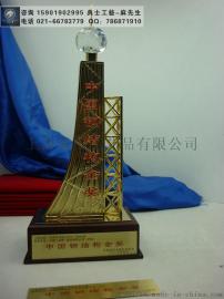 中国建筑工程金奖奖杯，优质工程奖品，专业定制建筑工程奖杯