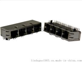 0.85inch1*4 RJ45网络接口 带网络滤波器RJ45 RJ45网络插座带滤波