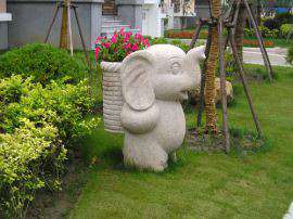 东莞雕塑厂家促销园林景观特色花钵 石雕花钵批发