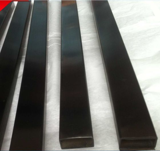 北京不锈钢管 304拉丝黑钛管 ASTM美标彩色不锈钢管